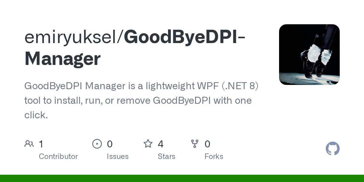 GoodByeDPI Manager
